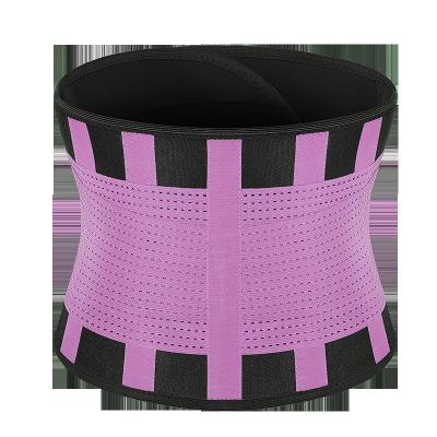 China Convenient Adjustable Custom Logo Waist Trimmer Back Support Belt Women Sports Fitness Workout Slimming Sauna Sweat Bands Waist Trainer for sale