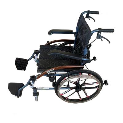 China Rehabilitation Center High Quality Multifunctional Manual Folding Steel Wheelchair for sale