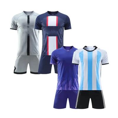 China Good Price New Product Mens Soccer Jersey Soccer Jersey Custom Made Argentina Soccer Jersey Sets for sale