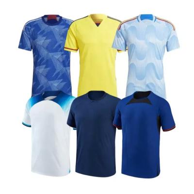 China Custom 2022 sets soccer football jersey thailand products men kids uniform for sale