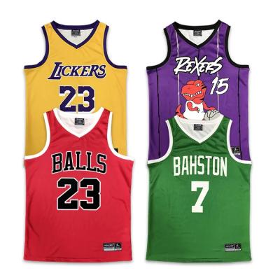 China Custom Design Best Youth Basketball Shirts College Sublimation Printing Basketball Jersey Sets for sale