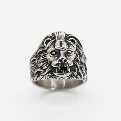 China CLASSIC Stainless Steel Rings For Man Hip Pop Design Dark Lion Key Rings for sale