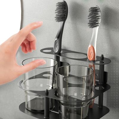 China Mordern Aluminum Bathroom Toothbrush Accessory Holder for sale