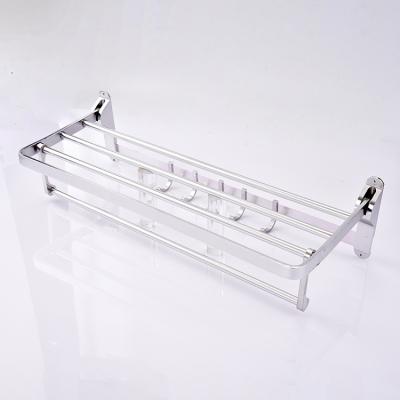 China Morden Hotel Family Bathroom Accessories Silver Aluminum Single Bathroom Towel Holders for sale