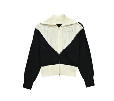 China 2023 Anti-wrinkle hot selling girls sleeveless long solid color turtle neck knit women's thin full cardigan sweater for sale