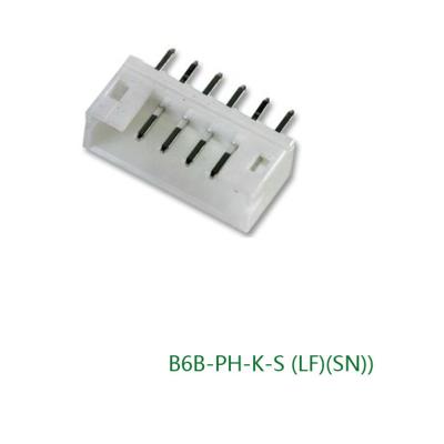 China B6B-PH-K-S(SI)(SN) moisture proof line to board connector 2 mm spacing 6 contacts, PH series crimping for sale