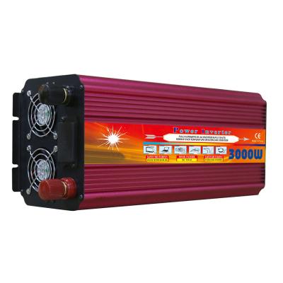 China Customized Professional Solar System 12v 220v 3000w 3kw 6kw Peak 24v 230v Car Power Inverter AC to DC Solar Charger for sale