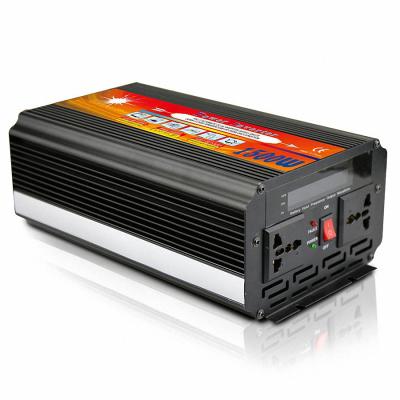 China Solar System Factory Supply Discount Price To USB Output 5V 2.1A 12v DC 220v AC 1500W Solar Car Power Inverter for sale