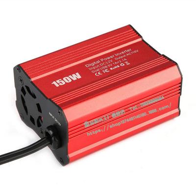 China Dual USB 150W Plug EU/US DC 12V to AC 110V/220V Power Converter Adapter Car Power Inverter Portable Charger 50/60Hz JKRF2car150w for sale