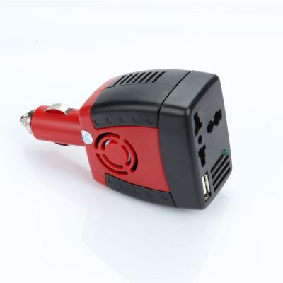 China 150W Car Power Inverter DC 12V To AC 110V 220V Power Inverter With USB Port 117.5*65*42.5mm for sale