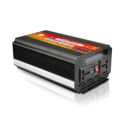 China Solar System Factory Wholesale Price Power 12v 110v DC 5V 2.1A USB Output Frequency Converter 60hz To 50hz Solar Car Inverter for sale