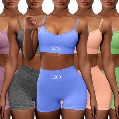 China TOB Breathable Yoga Fitness Workout Set Women Size Nylon Spandex Yoga Seamless Most Popular New AM628 Set for sale