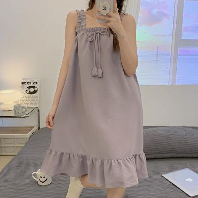 China QUICK DRY factory directly supply new products in summer ruched ruched bell h skirt the long square fashion edge without collar sleeve for sale