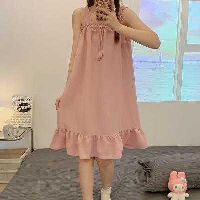 China QUICK DRY factory directly supply new products in summer ruched ruched bell h skirt the long square fashion edge without collar sleeve for sale