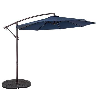 China Hot sale UV Resistance patio banana umbrella beach garden cafe pool overhanging outdoor parasols for sale