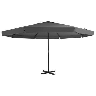 China Polyester Fabric 180gsm 5m large size Parasoles Steel Strong Cafe Commercial Wind Proof outdoor Umbrella for sale