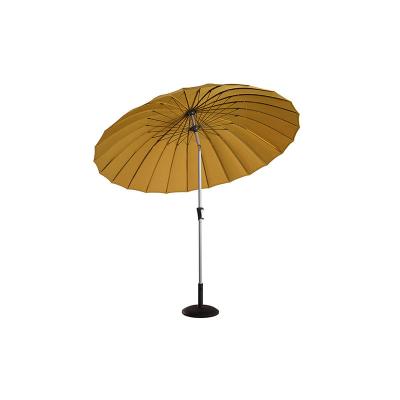 China 2.7m Outdoor Patio Umbrella Restaurant Parasol Straight Sun Garden Umbrella With Tilt for sale