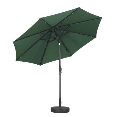 China Outdoor Courtyard Sunshade Durable Foldable Single Top Middle Pole Umbrella for sale