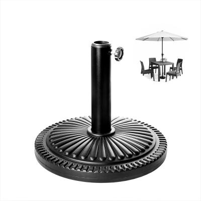 China Cheap Price 15.5kgs Leisure Parasol Base Parts Round Shape Pe Cemented Outdoor Umbrella Base for sale