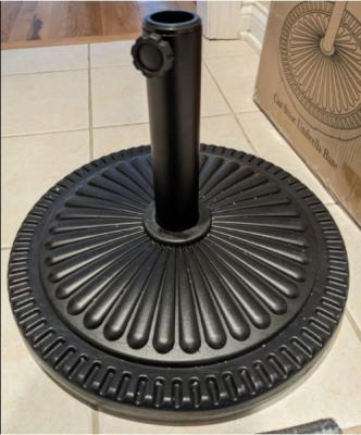 China Best Selling 12kgs Pattered Pe Cantilever Umbrella Stand Base Patio Umbrella Parasol Base for sale