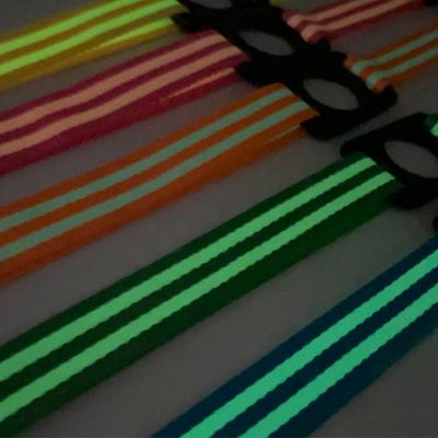 China Promotion And Wine Rack Multicolor Polyester Yarn Luminous Glow In The Dark Wine Rack Lanyard for sale