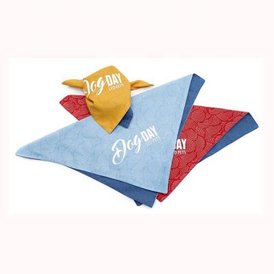 China Fashiontable Custom Cute Design Multi Use Scarf Pet Handkerchief for sale