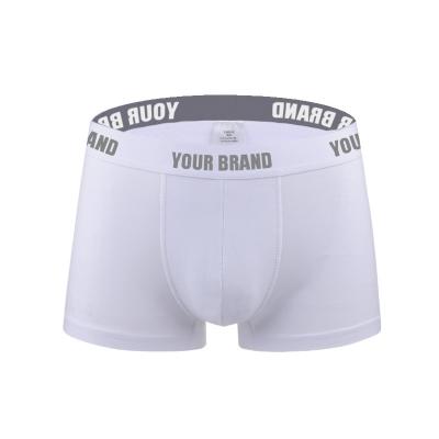 China Good Quality Breathable Boxer Shorts Custom Logo Brands Underwear Oem Serive Breathable Solid Boxer Briefs For Men for sale