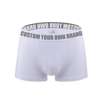 China Breathable Boxer Shorts Mens Cotton Briefs Weave Custom Logo Belt Brand Mens Underwear for sale