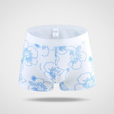 China OEM Breathable Cotton Mens Cotton Logo Color Printing Breathable Underwear Boxer Shorts for sale