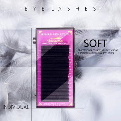 China Permanent Sale Korea Lash Extensions Silk Lash Eyelash Extension For Best OEM Service 16 Rows Natural for sale