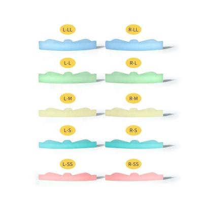 China 8 Pairs Silicon In One High Quality Lash Lifting Tool Eyelash Perm Rod Applicator Silicone Eyelash Shields for sale