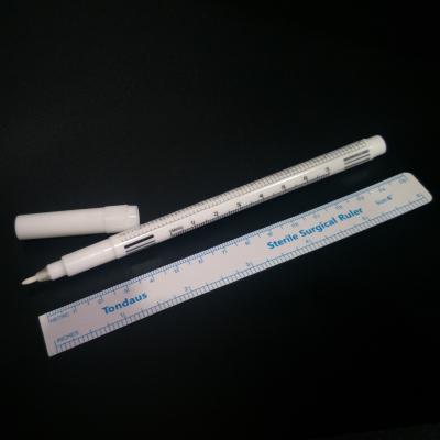 China New Simple Professional Sterile Permanent Makeup EO Head Skin Marker Pen Used In Permanent Makeup White Eyebrow Tattoo for sale