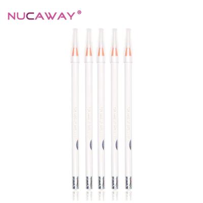 China New Beauty Microbalding Permanent Waterproof Art Eyebrow Pencil Cosmetic Eyebrow Pencil White Color Wholesale Waterproof Cosmetic for sale