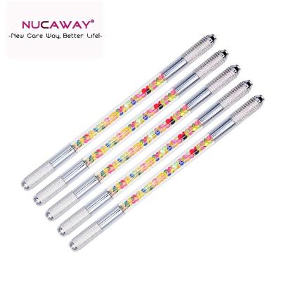 China New High Quality Permanent Makeup Manual Tool 3D Microblading Colorful Eyebrow Tebori Pen Crystal Eyebrow Tebori Pen Permanent for sale