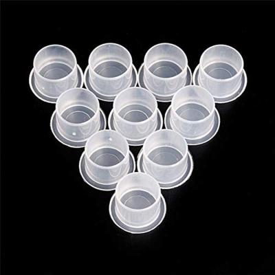 China Plastic Clear Microblading Ink Pigment Ring Cup Tattoo Ink Cups 17mm 14mm 11mm Clear Self Standing Ink Cup For Tattoo Supply tattoo ink dye accessories for sale