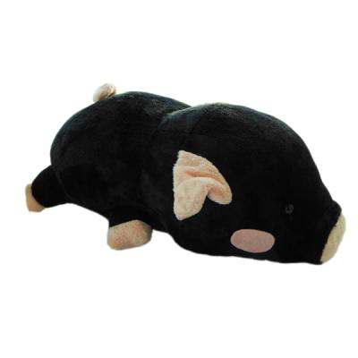 China Lovely Plush Animal 20cm Length Black Color Stuffed Toy Plush Pig for sale