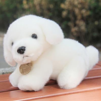 China Furry Plush Gift Item Kawaii Stuffed Pretty Soft White Dog Plush Dog Toys for sale