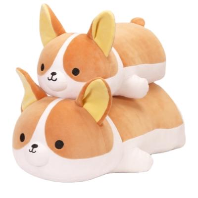 China Custom Soft Plush CE OEM ODM Plush Dolls Plush Toys Cotton Customized Corgi Dog Soft Plush Pillow for sale