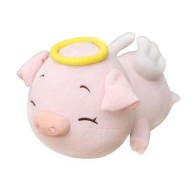 China 2021 Plush Pink Stuffed Baby Plush Toy And Soft Cute Plush Toy Angel Pig for sale