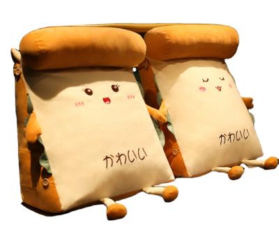 China Portable Plush Pillow Blanket Food Amazon Bread Cushion Stuffed Toy Custom Cute Folding Blanket for sale