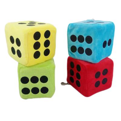 China Baby Toy Plush Dice, Sponge Stuffed Plush Dice, Six Colors Soft Dice for sale