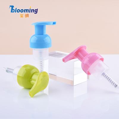 China Non Spill Colorful Custom Foam Soap Dispenser Bottle Pump 40/400 Foam Pump Head For Bottle for sale