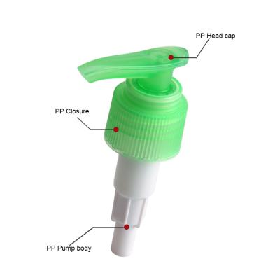 China Other 24/410 28/410 Custom Plastic Lotion Pumps , Green Lotion Pump Dispenser Hand Soap Pump for sale