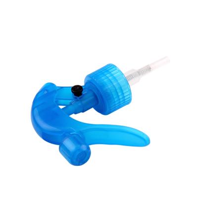 China Wholesale Non Spill 28/410 Garden Trigger Sprayer Transperent Blue Trigger Spray for sale