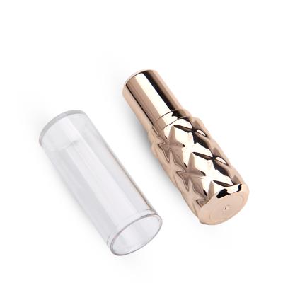 China Cosmetic Custom Plastic Empty Lipstick Tube Gold Lipstick Container for sale