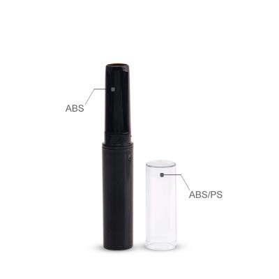 China Cosmetic Black Plastic Empty Lip Balm Tubes , Clear Lipstick Lip Balm Tubes Custom for sale