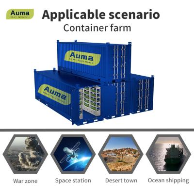 China Easy To Grow Plant Hydroponic Container System With LED Control System Plant Integrated Container Growing Farm for sale