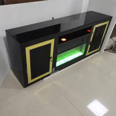 China Living Room Furniture Contemporary Sparkle Crystal TV Stand Table Floating Crushed Diamond Mirrored TV Cabinet Table for sale