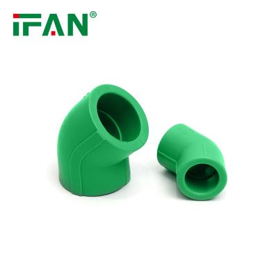 China Korea Hyosung Raw Material Ifan PPR Pipe Fitting Hot Selling High Pressure Elbow 45 Degree Elbow Fittings for sale