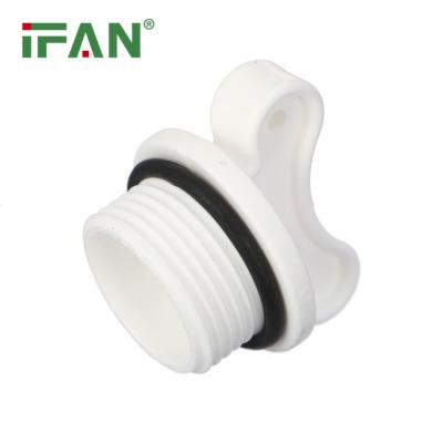 China High Quality White Ppr Tubing Korea Hyosung Raw Material Ifan Color Din Standard Pipe Fitting Plug-2 Thread for sale